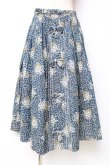 画像1: PINK HOUSE / クローバー&シロツメクサスカート  ブルー Y-25-12-10-082-LO-SK-SZ-ZY (1)