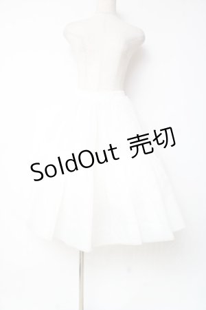 画像: Hoshibako Works / 60cm ボリュームチュールパニエスカート  ホワイト Y-25-12-10-085-LO-SK-SZ-ZY
