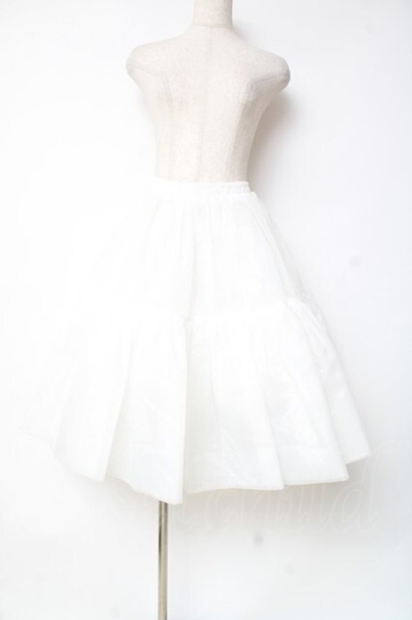 画像1: Hoshibako Works / 60cm ボリュームチュールパニエスカート  ホワイト Y-25-12-10-085-LO-SK-SZ-ZY (1)