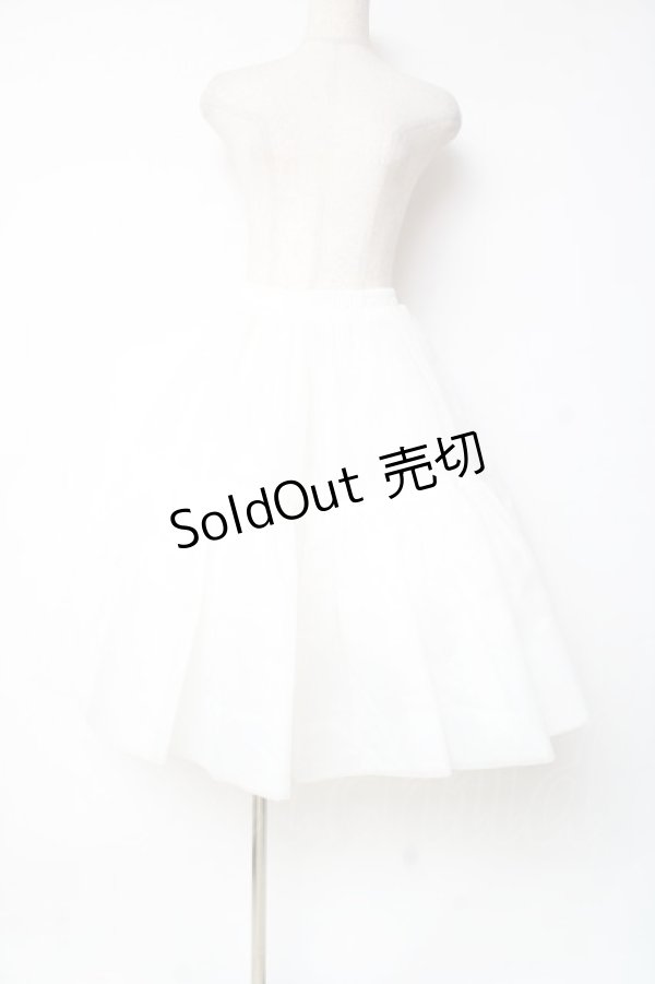 画像1: Hoshibako Works / 60cm ボリュームチュールパニエスカート  ホワイト Y-25-12-10-085-LO-SK-SZ-ZY (1)