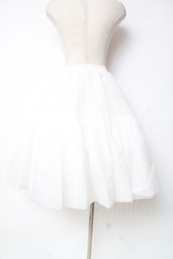 画像2: Hoshibako Works / 60cm ボリュームチュールパニエスカート  ホワイト Y-25-12-10-085-LO-SK-SZ-ZY (2)