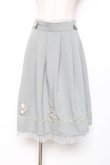 画像1: axes femme / ブーケ刺繍タックスカート M ミント Y-25-12-10-087-AX-SK-SZ-ZS (1)
