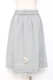 画像2: axes femme / ブーケ刺繍タックスカート M ミント Y-25-12-10-087-AX-SK-SZ-ZS (2)