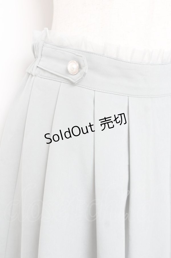 画像3: axes femme / ブーケ刺繍タックスカート M ミント Y-25-12-10-087-AX-SK-SZ-ZS (3)