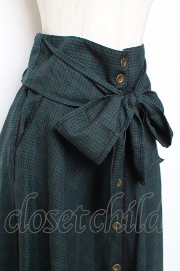 画像3: axes femme / コルセット風ベルトスカート M グリーン Y-25-12-10-088-AX-SK-SZ-ZY (3)