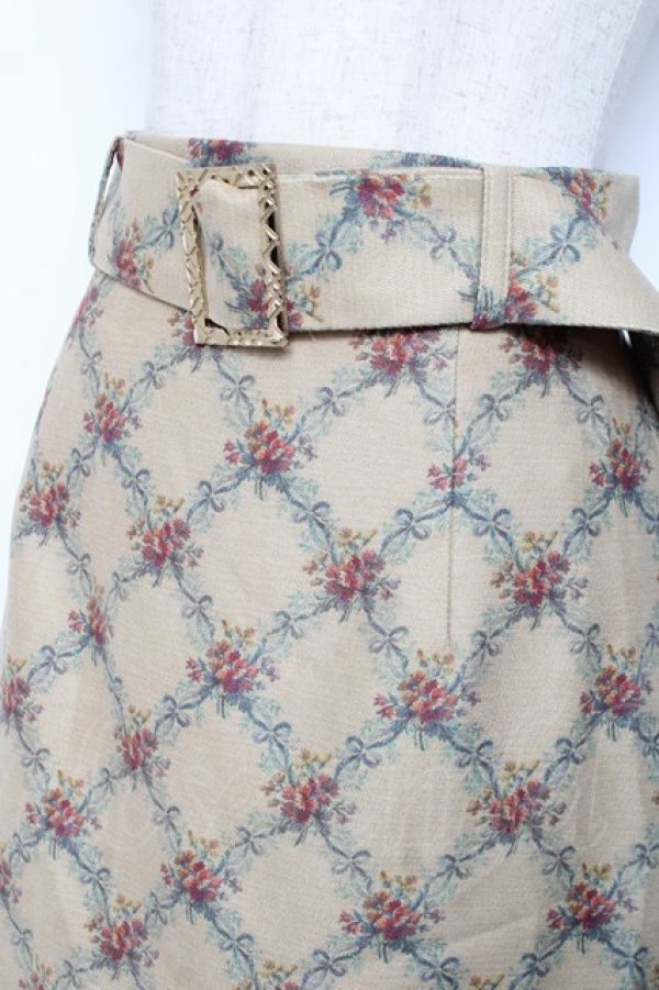 画像3: axes femme / フラワープリントスカート M イエロー Y-25-12-10-089-AX-SK-SZ-ZS (3)