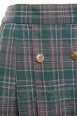 画像4: axes femme / フロッキーチェックスカート M グリーン Y-25-12-10-091-AX-SK-SZ-ZI (4)