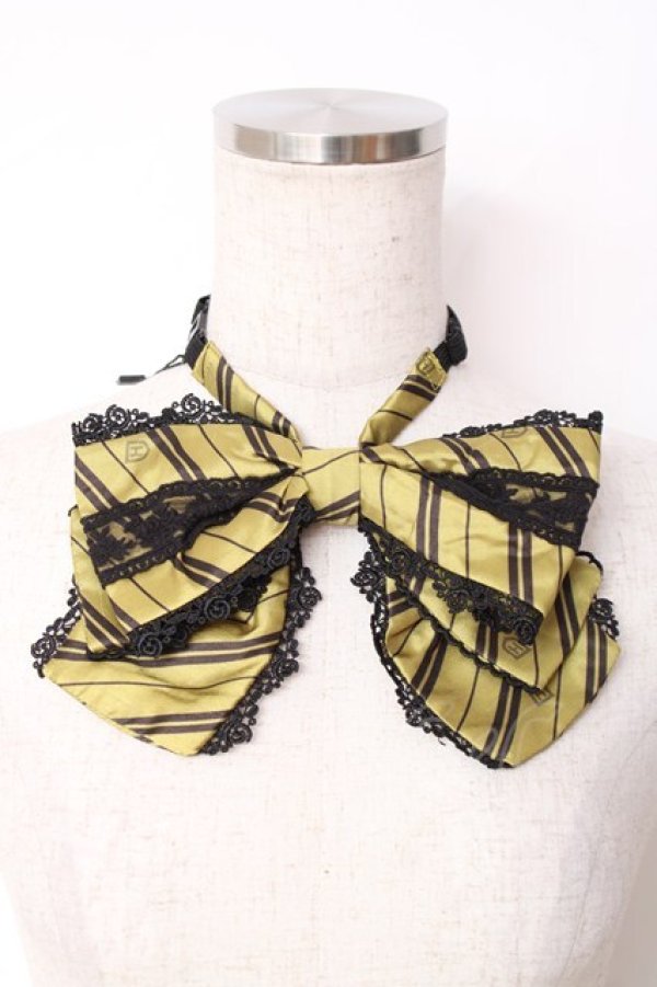 画像1: ATELIER PIERROT / ハリー・ポッター トリプルリボンタイ  ハッフルパフ（イエロー） Y-25-12-10-014-EL-ZA-KB-ZY (1)