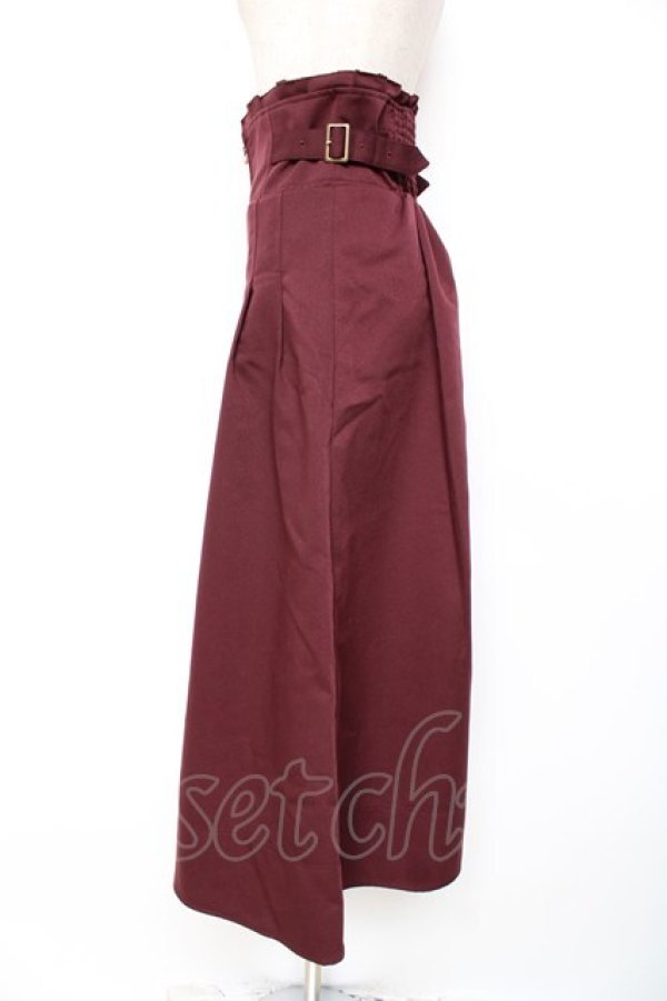 画像2: axes femme / センタープリーツロングスカート F パープル Y-25-12-10-093-AX-SK-SZ-ZS (2)