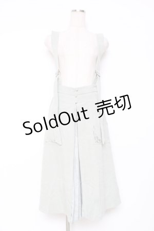 画像: axes femme POETIQUE / プリーツデザインサス付スカート M ミント Y-25-12-10-094-AX-SK-SZ-ZY