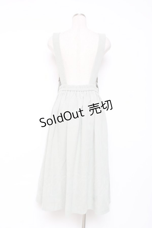 画像2: axes femme POETIQUE / プリーツデザインサス付スカート M ミント Y-25-12-10-094-AX-SK-SZ-ZY (2)