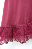 画像3: axes femme / レース重ねペチスカート M ワイン Y-25-12-10-096-AX-SK-SZ-ZY (3)