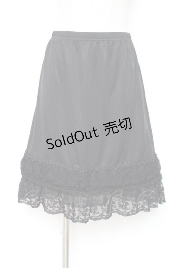 画像1: axes femme / ペチスカート M 黒 Y-25-12-10-098-AX-SK-SZ-ZI (1)