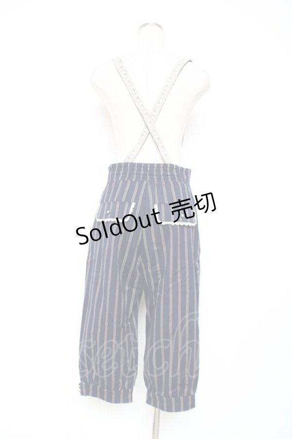 画像2: axes femme POETIQUE / サス付きハーフパンツ M 紺 Y-25-12-10-099-AX-PA-SZ-ZY (2)