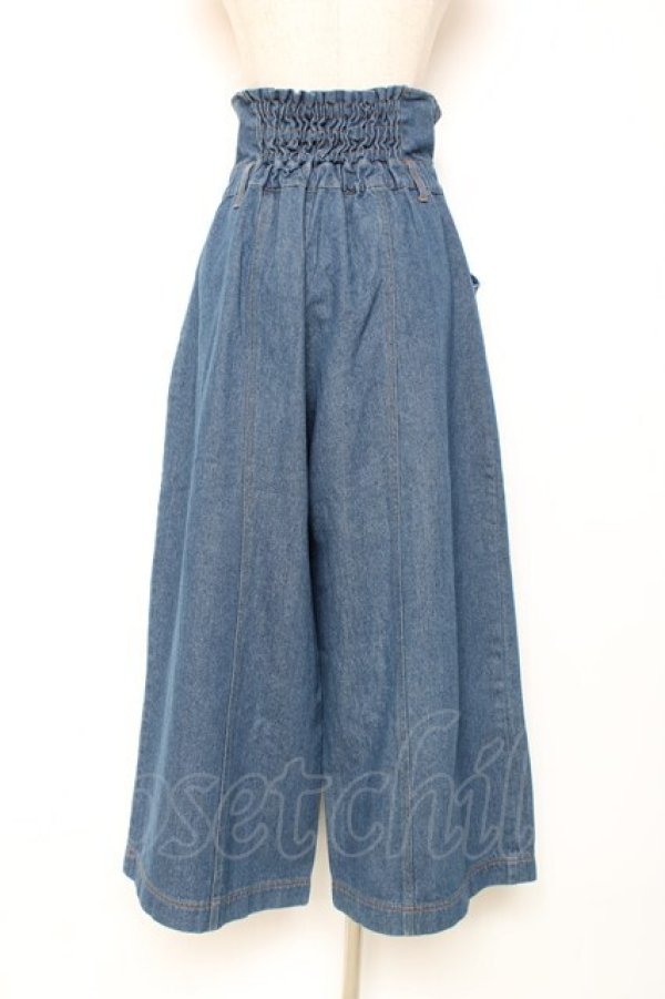 画像2: axes femme POETIQUE / ハイウエストフリルデニムパンツ M インディゴ Y-25-12-10-104-AX-PA-SZ-ZI (2)