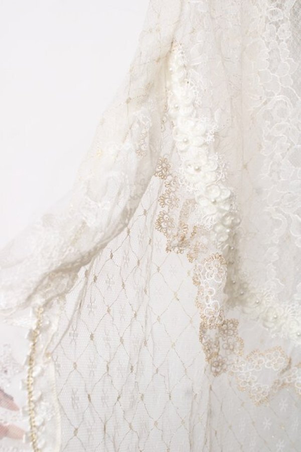 画像2: Hinana Queena / Bloomingレーシートレーン  アイボリー Y-25-12-10-016-LO-ZA-SZ-ZY (2)