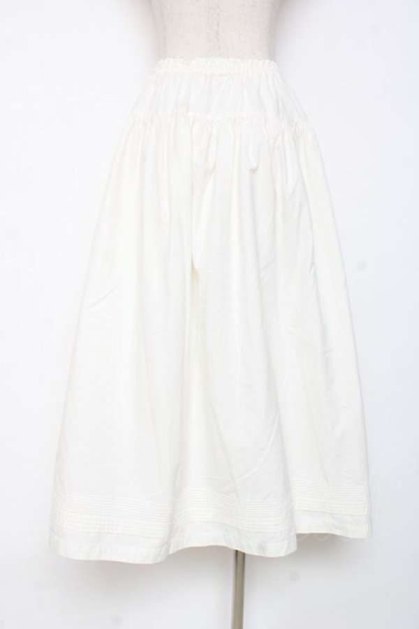 画像2: PINK HOUSE / ネーム使いティアードスカート F 白 Y-25-12-10-113-LO-SK-SZ-ZY (2)