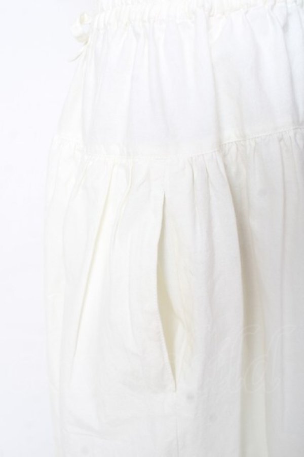 画像3: PINK HOUSE / ネーム使いティアードスカート F 白 Y-25-12-10-113-LO-SK-SZ-ZY (3)