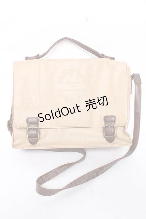 画像1: axes femme / 型押し2WAYバッグ  ベージュ Y-25-12-10-019-AX-BG-SZ-ZY (1)