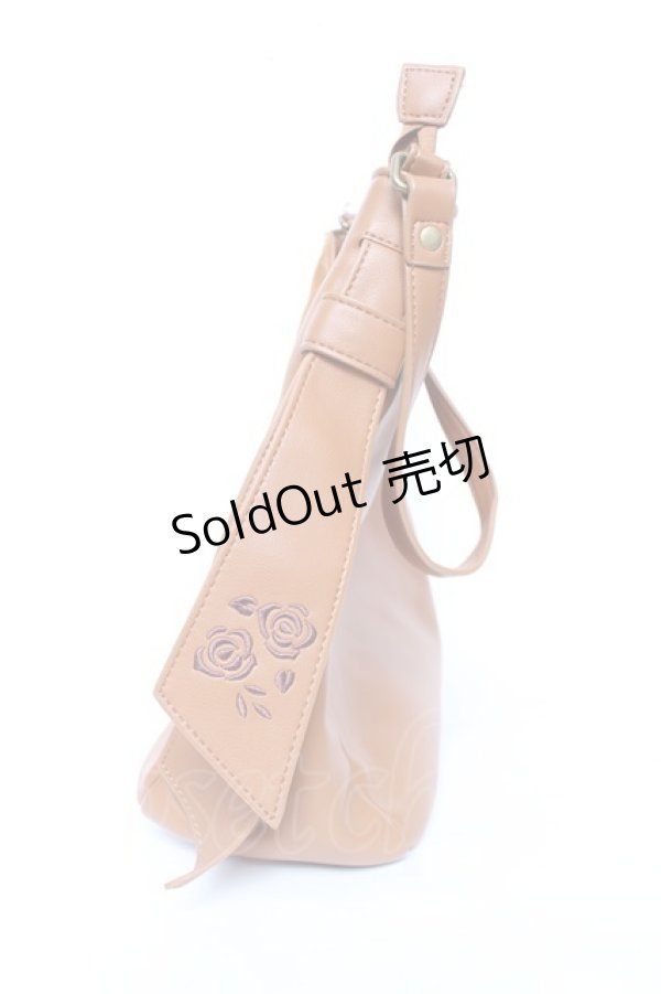 画像2: axes femme / 異素材ホーボーバッグ  キャメル Y-25-12-10-020-AX-BG-SZ-ZY (2)