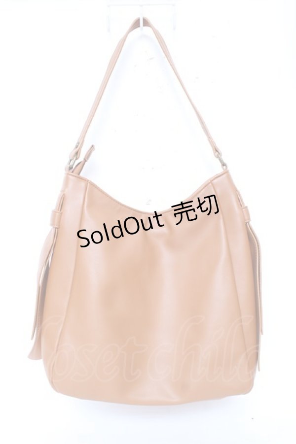 画像3: axes femme / 異素材ホーボーバッグ  キャメル Y-25-12-10-020-AX-BG-SZ-ZY (3)