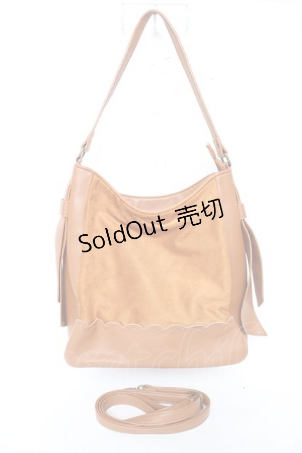 画像5: axes femme / 異素材ホーボーバッグ  キャメル Y-25-12-10-020-AX-BG-SZ-ZY (5)