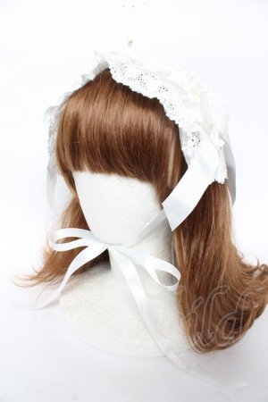 画像: Angelic Pretty / Snow Doll ジャンパースカートセット(ヘッドドレスのみ)  シロ Y-25-12-10-022-AP-AC-SZ-ZY