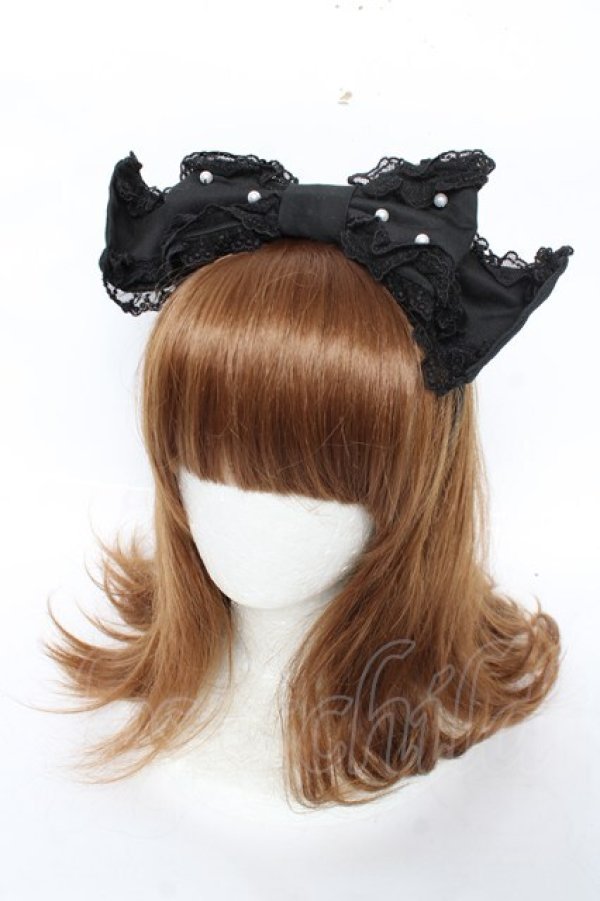 画像1: Angelic Pretty / Sweetくるりんカチューシャ  黒 Y-25-12-10-023-AP-AC-SZ-ZY (1)