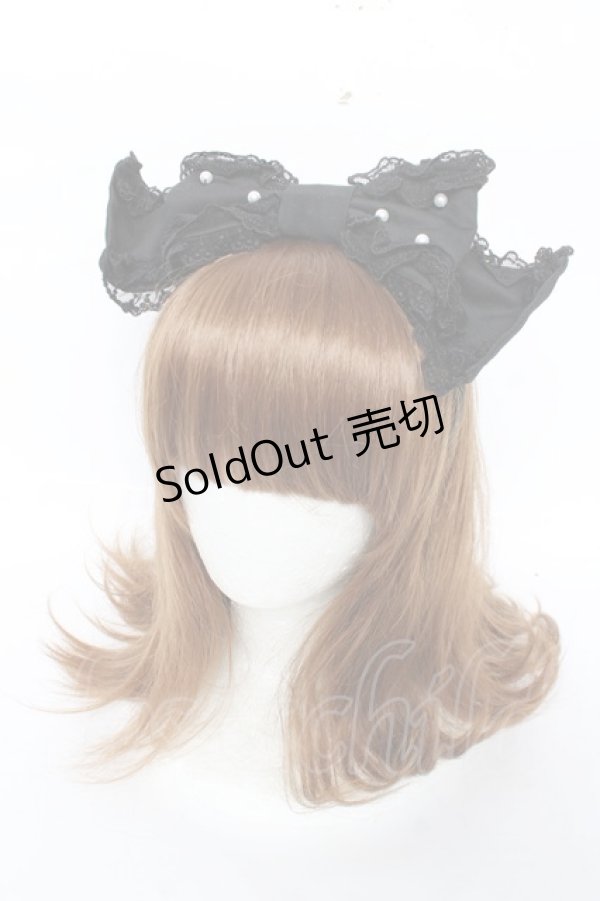 画像1: Angelic Pretty / Sweetくるりんカチューシャ  黒 Y-25-12-10-023-AP-AC-SZ-ZY (1)