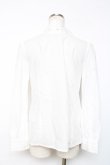 画像2: Jane Marple / ワイヤー入りボウリボン付きブラウス M 白 Y-25-12-10-025-JM-BL-SZ-ZY (2)