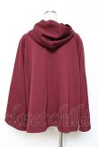 画像2: axes femme / ダンボールニットケープ F ワイン Y-25-12-11-032-AX-TO-SZ-ZY (2)