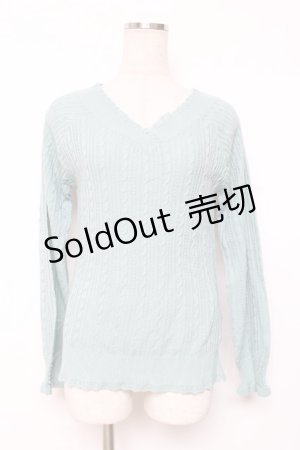 画像: axes femme / 前後2WAYニットプルオーバー M グリーン Y-25-12-11-034-AX-TO-SZ-ZS