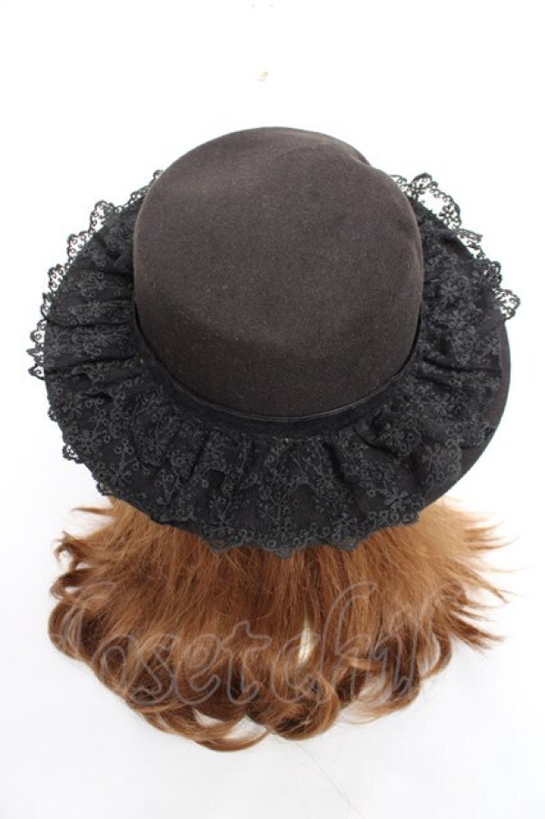 画像3: axes femme / クラシカルガーデンカンカン帽  黒 Y-25-12-11-005-AX-AC-AS-ZY (3)