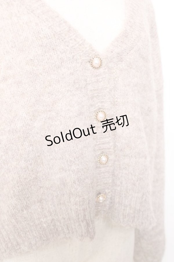 画像3: axes femme / バックレースアップニットカーディガン F モカ Y-25-12-11-041-AX-TO-SZ-ZS (3)