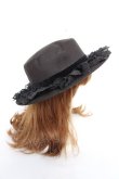 画像4: axes femme / クラシカルガーデンカンカン帽  黒 Y-25-12-11-005-AX-AC-AS-ZY (4)