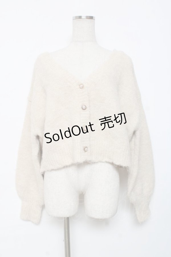 画像1: axes femme / バックレースアップニットカーディガン F 生成り Y-25-12-11-043-AX-TO-SZ-ZI (1)