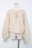 画像2: axes femme / バックレースアップニットカーディガン F 生成り Y-25-12-11-043-AX-TO-SZ-ZY (2)