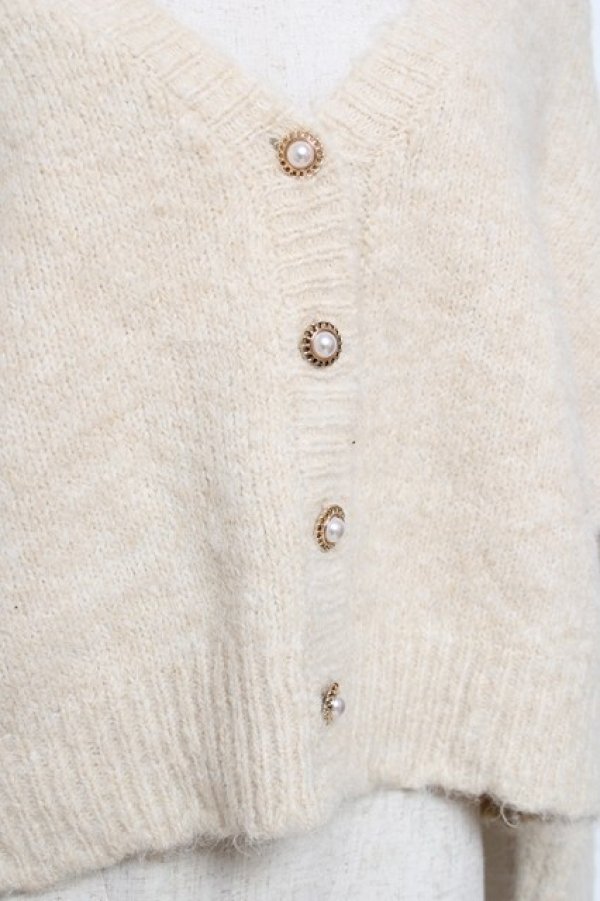 画像3: axes femme / バックレースアップニットカーディガン F 生成り Y-25-12-11-043-AX-TO-SZ-ZY (3)