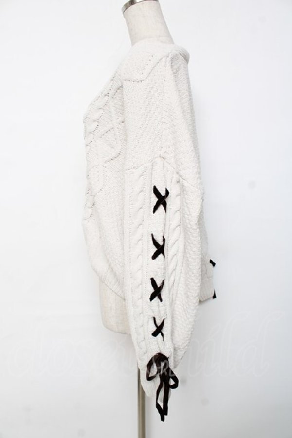 画像2: axes femme / モールヤーンニットカーデ F 生成り Y-25-12-11-044-AX-TO-SZ-ZY (2)