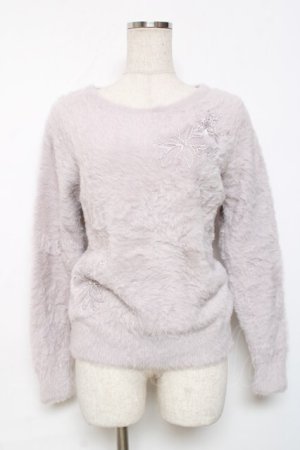 画像: axes femme / ニットトップス M ラベンダー Y-25-12-11-045-AX-TO-SZ-ZY