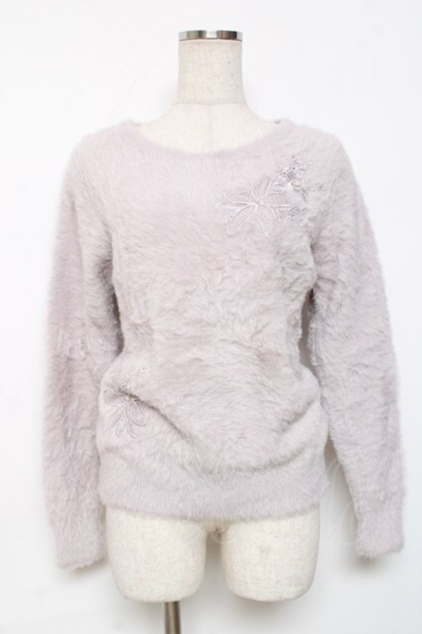 画像1: axes femme / ニットトップス M ラベンダー Y-25-12-11-045-AX-TO-SZ-ZY (1)