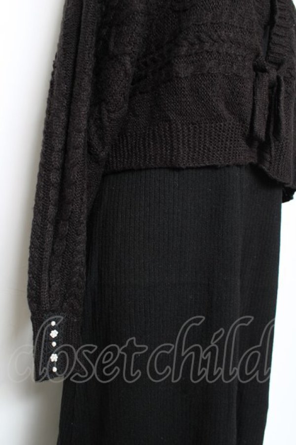 画像3: axes femme / 2wayボレロ×ニットワンピース F 黒 Y-25-12-11-047-AX-OP-SZ-ZY (3)