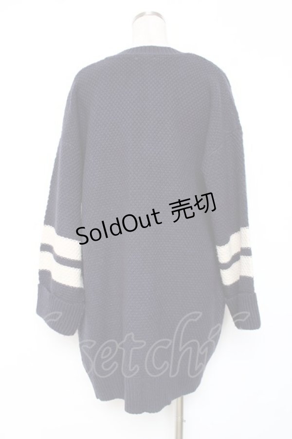 画像3: axes femme / ケーブルニットコーディガン M 紺 Y-25-12-11-049-AX-TO-SZ-ZY (3)