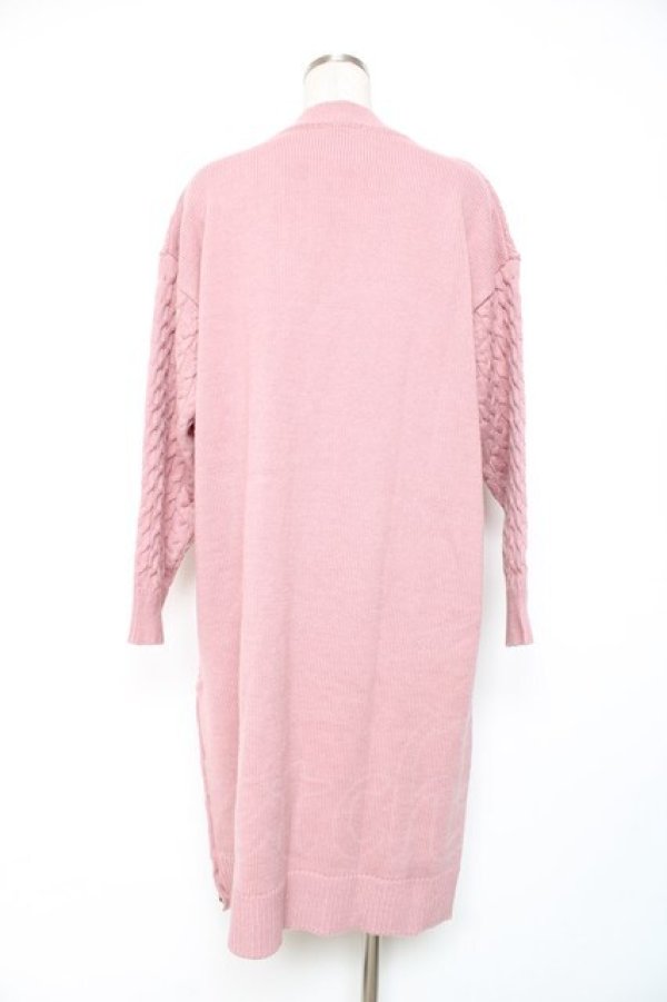 画像2: axes femme / ネックレス付ニットワンピース M ピンク Y-25-12-11-050-AX-OP-SZ-ZY (2)