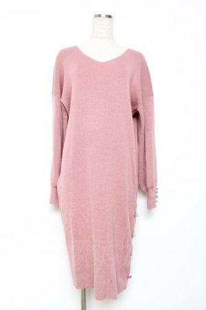 画像: axes femme / ニットワンピース M ピンク Y-25-12-11-051-AX-TO-SZ-ZY