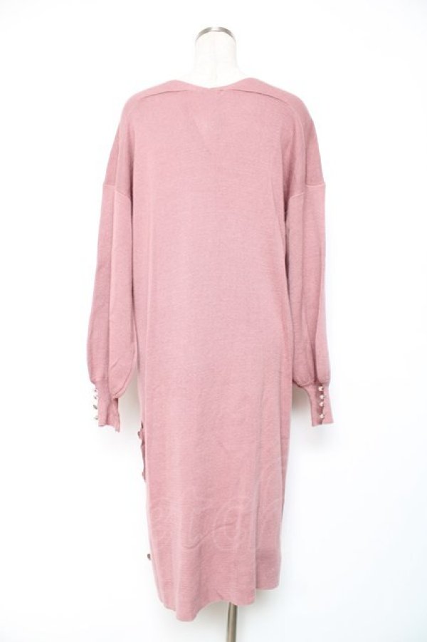画像2: axes femme / ニットワンピース M ピンク Y-25-12-11-051-AX-TO-SZ-ZY (2)