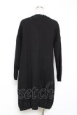 画像2: axes femme / バラ刺繍ロングニットカーデ M 黒 Y-25-12-11-054-AX-TO-SZ-ZY (2)