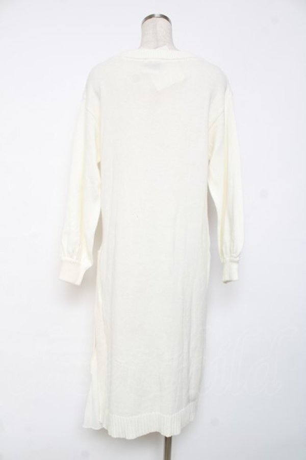 画像2: axes femme / スリットロングニットワンピ M キナリ Y-25-12-11-056-AX-OP-SZ-ZY (2)