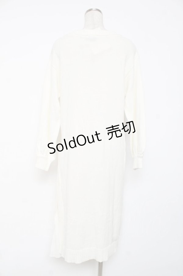 画像2: axes femme / スリットロングニットワンピ M キナリ Y-25-12-11-056-AX-OP-SZ-ZI (2)