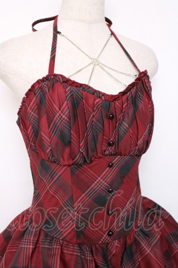 画像3: To Alice / BlackShamrock/パンクロックティアードジャンパースカート  赤 Y-25-12-11-064-LO-OP-SZ-ZY (3)